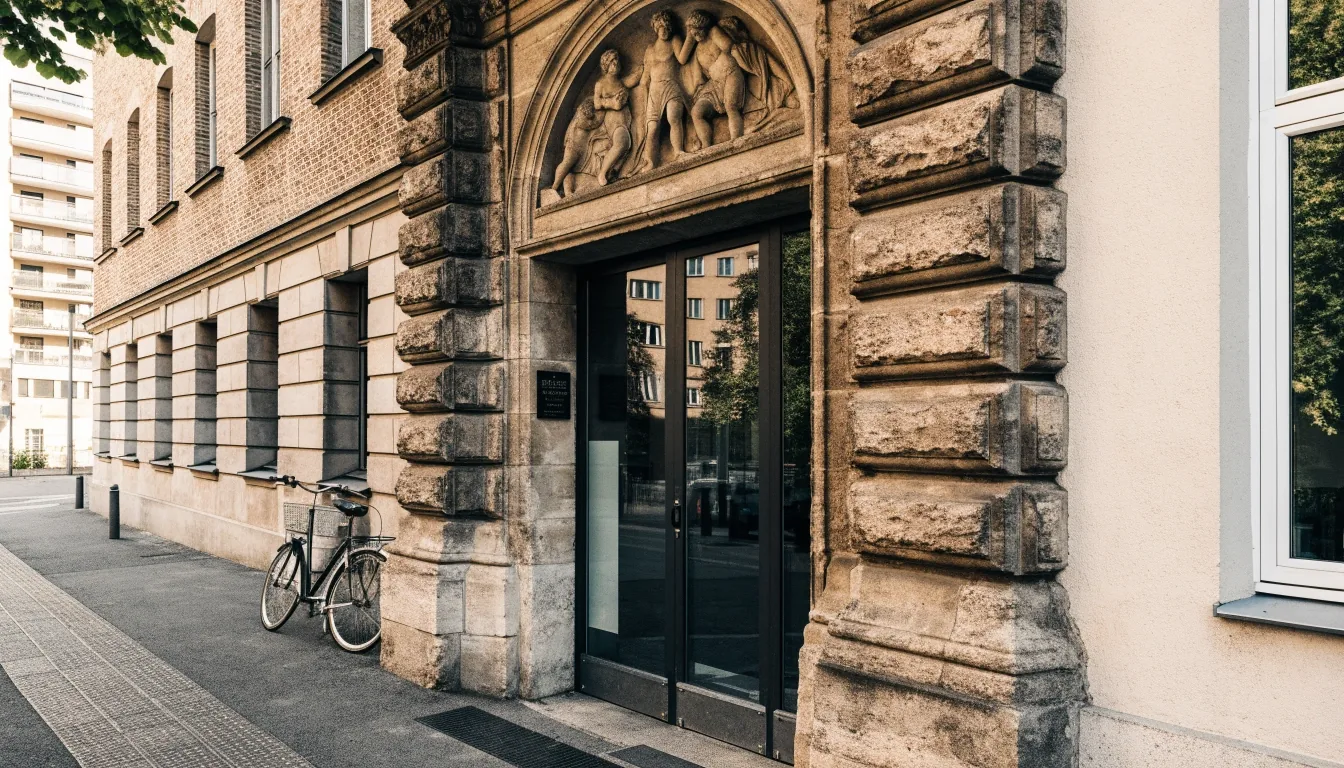 Redaktionsbüro von Current & Context mit Schreibtisch, Telefon und Arbeitsunterlagen in München